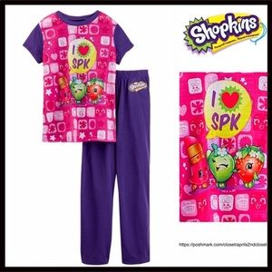 SHOPKINS PAJAMAS GIRL’S PJS SLEEP SET A3C
